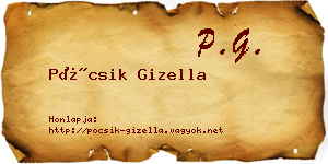 Pócsik Gizella névjegykártya